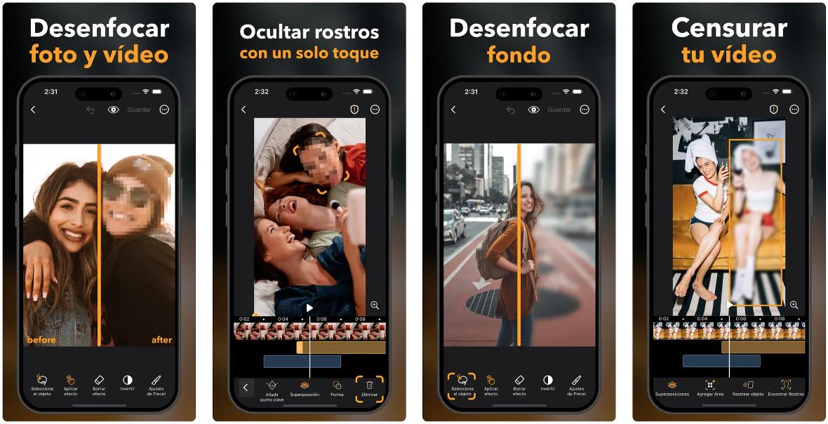 App para pixelar caras en vídeos y fotos