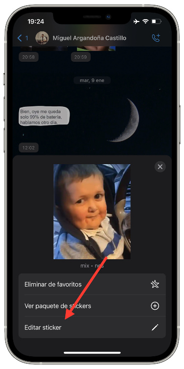 editar los stickers editar los stickers