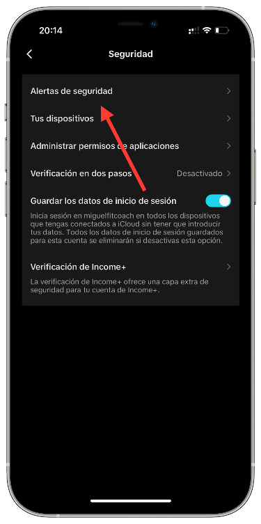 Alertas cuenta de TikTok 1
