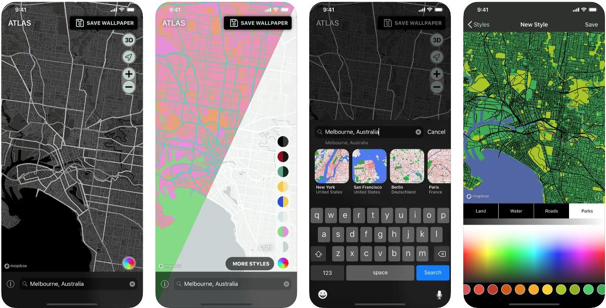 App para crear fondos de pantalla con mapas App para crear fondos de pantalla con mapas