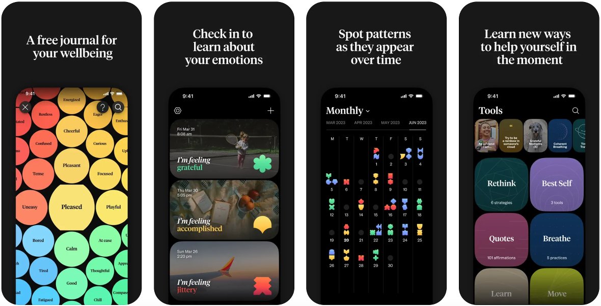 Seguimiento emocional diario en How We Feel. Seguimiento emocional diario en How We Feel.