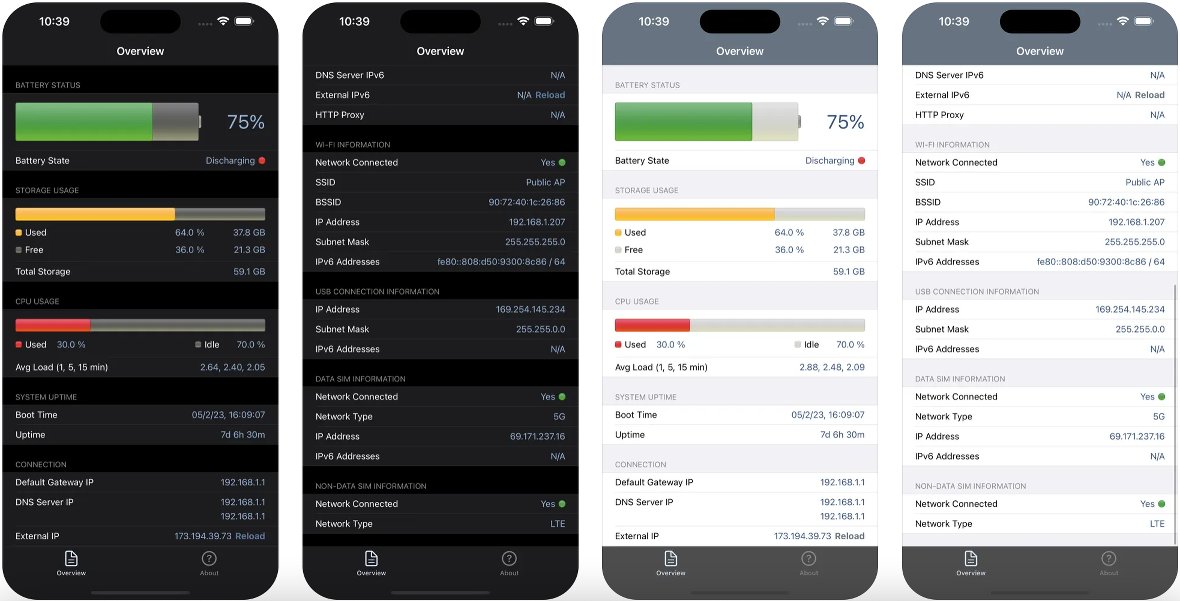 Capturas de la app System Status: hw monitor Capturas de la app System Status: hw monitor