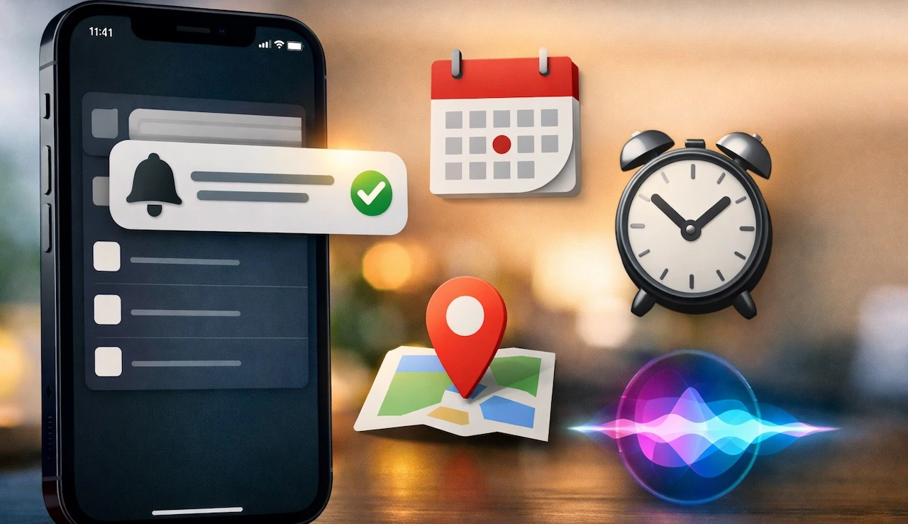 Crear recordatorios y tareas rápidas en iPhone