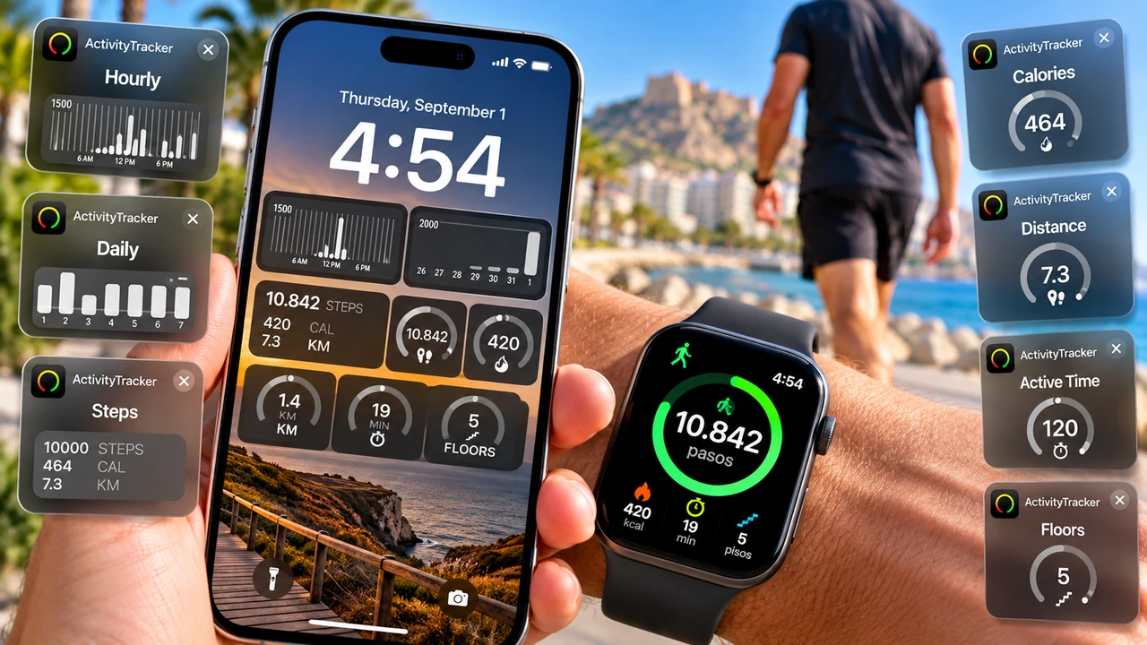Widgets contador de pasos